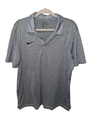 Nike Light Grey Dri-FIT Men's Polo Shirt
